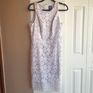 White lace Vince Camuto dress